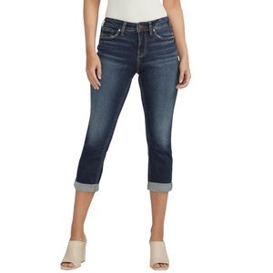 Silver Jeans 27 (4) Suki Capri Jeans Stretch Women’s Mid Rise